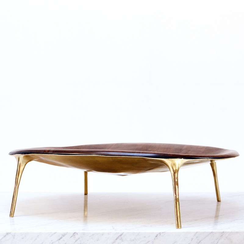 <a href=https://www.galeriegosserez.com/artistes/loellmann-valentin.html>Valentin Loellmann </a> - Brass - Coffee Table
